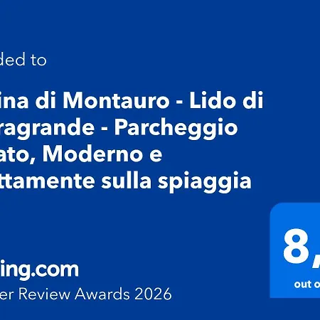 Marina Di Montauro - Lido Di Pietragrande - Direttamente Sulla - Parcheggio Privato Lägenhet